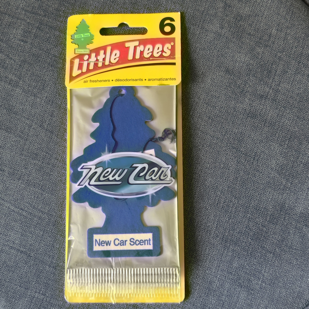 Little Trees Air Freshener – New Car Scent – 6 Pack Brand New Blue Air Freshener